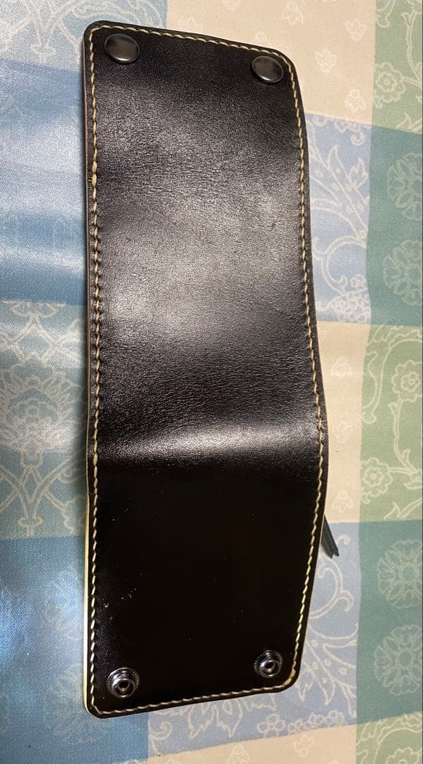 トラッカーウォレット　part5 ミドルサイズ　ミドルウォレット　黒　本革