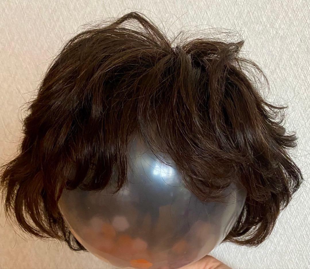 《値下げ》【美品】フォンテーヌ　ショート　パーマ　ウィッグ　専用ケース付