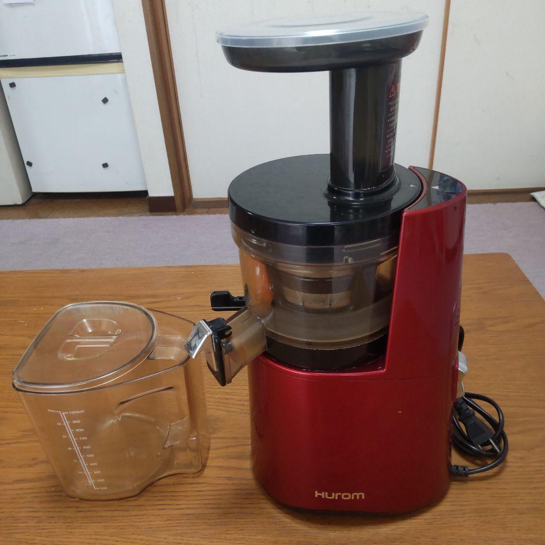 ヒューロムスロージューサーHI-WBA06ワインレッド Hurom スロー