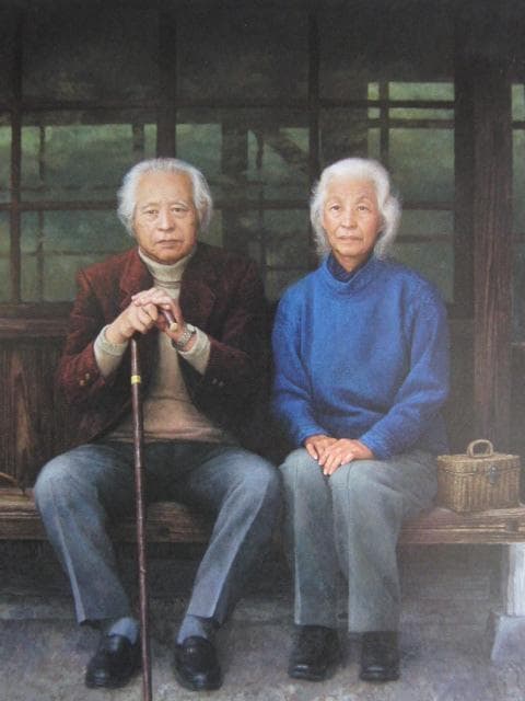 平澤篤、停車場、希少な画集より、新品高級額・額装付、状態良好