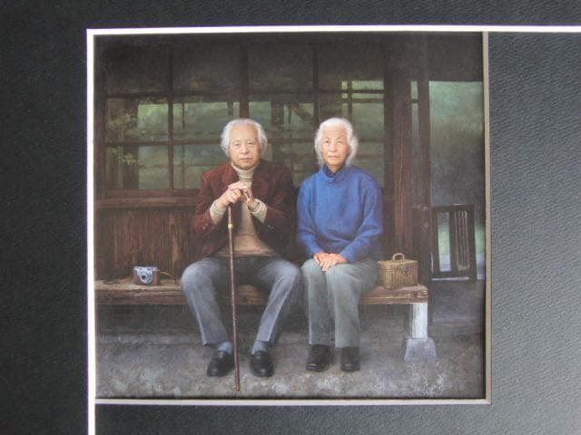 平澤篤、停車場、希少な画集より、新品高級額・額装付、状態良好