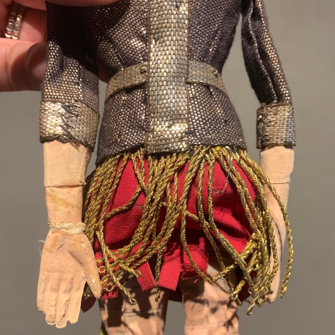 古い 操り人形 チェコ？ マリオネット 古道具 アンティークの通販はau