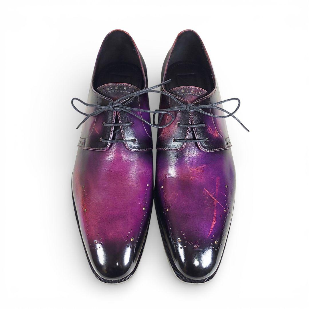 定価4.4万|Mon model|プレーントゥ|パティーヌ|7.5|紫