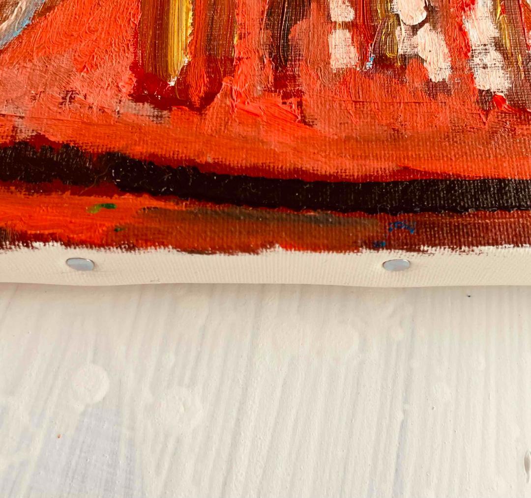 32×41㎝「夜のメリーゴーランド」油彩画・原画・F6