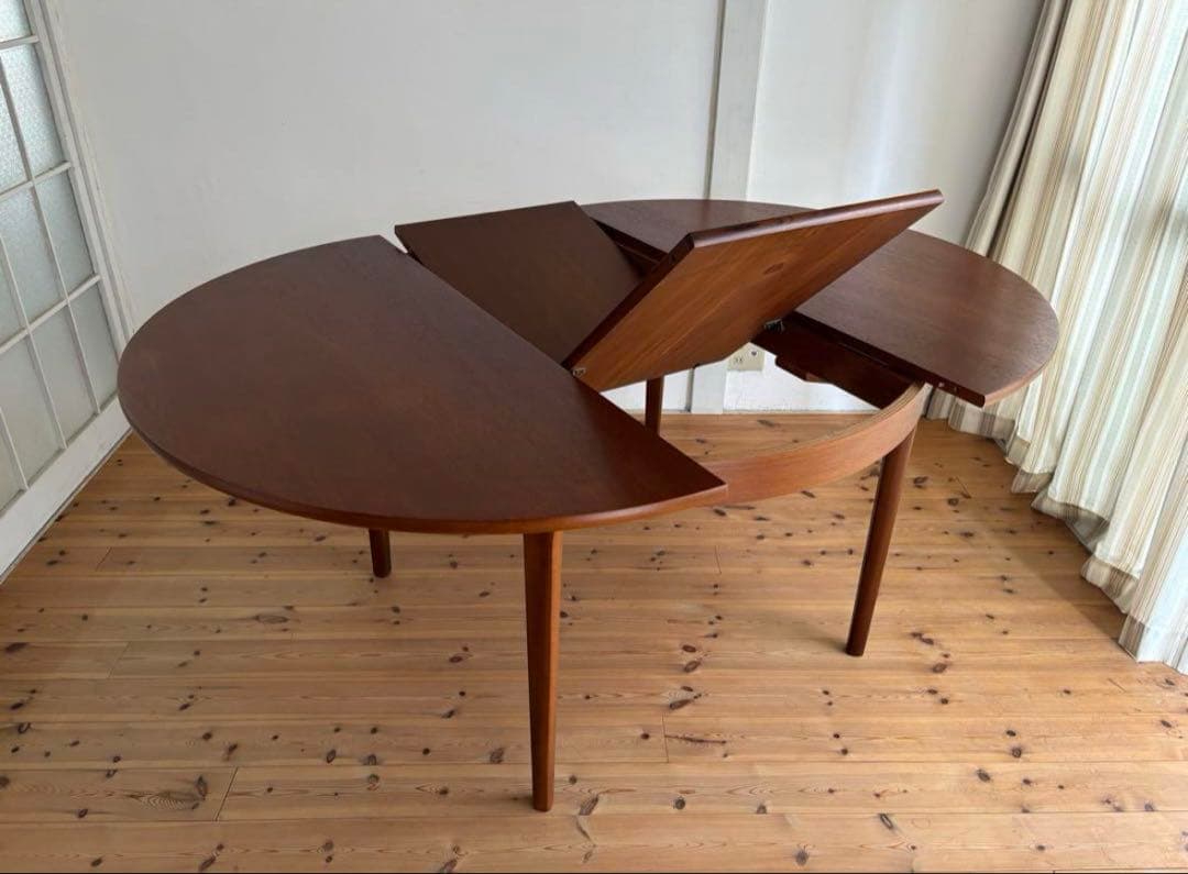 【8/23まで】nathan/ネイサン　ラウンドエクステンションテーブル