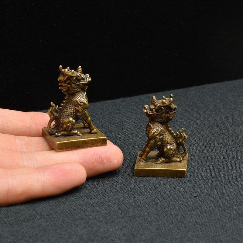 麒麟 銅器 銅製品 鎮宅辟邪 開運風水 招財 置物 工芸品
