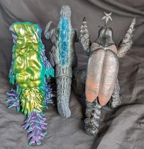 ゴジラ＆ヘドラ＆メガロ（Y・MSF）ソフビフィギュア3体セット