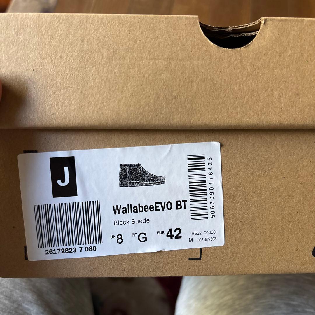 Clarks クラークス ワラビー　WALLABEE EVO BT 26cm 黒