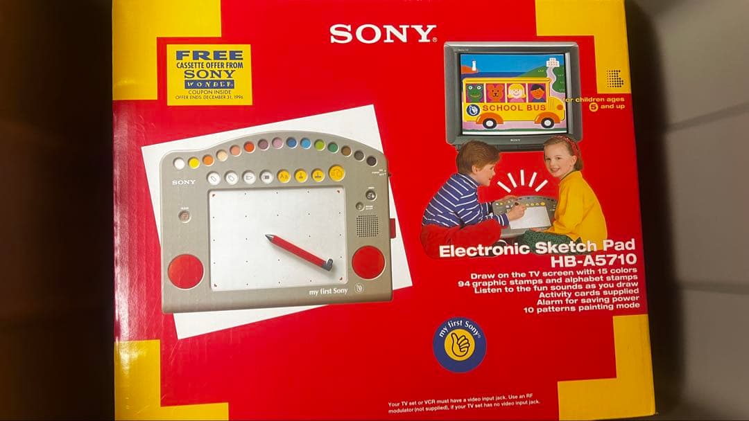 My First Sony エレクトロニック・スケッチ・パッド HB-A5710 My First Sony Electronic Sketch Pad HB-A5710 (Vintage/Very Rare