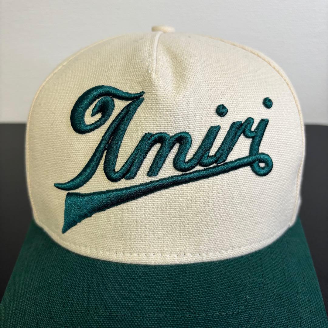 美品 AMIRI アミリ ロゴ刺繍 ベースボールキャップ ユニセックス
