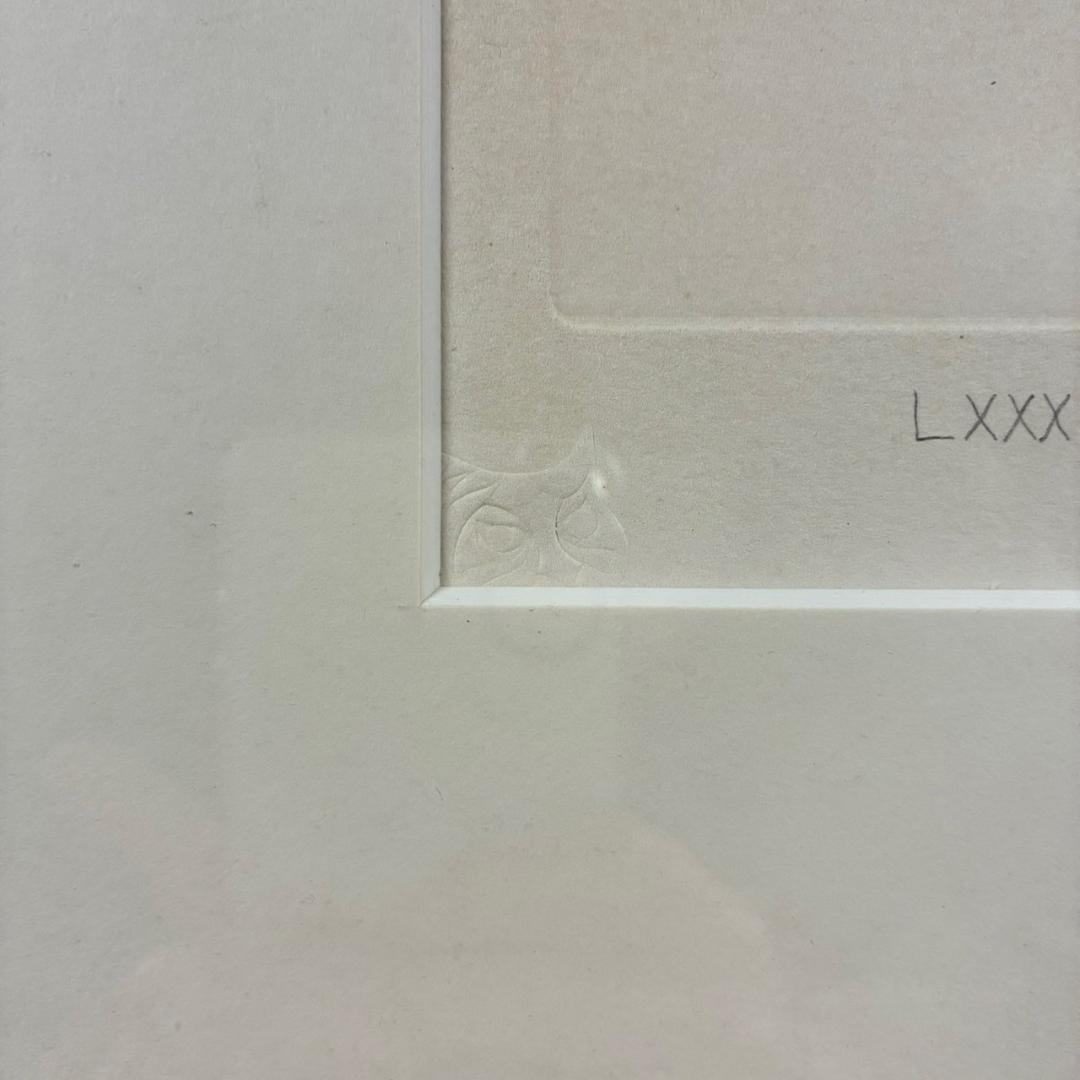 レオノール・フィニ「ほうきの妖精」ドライポイント版画 直筆サイン入 エンボス印有