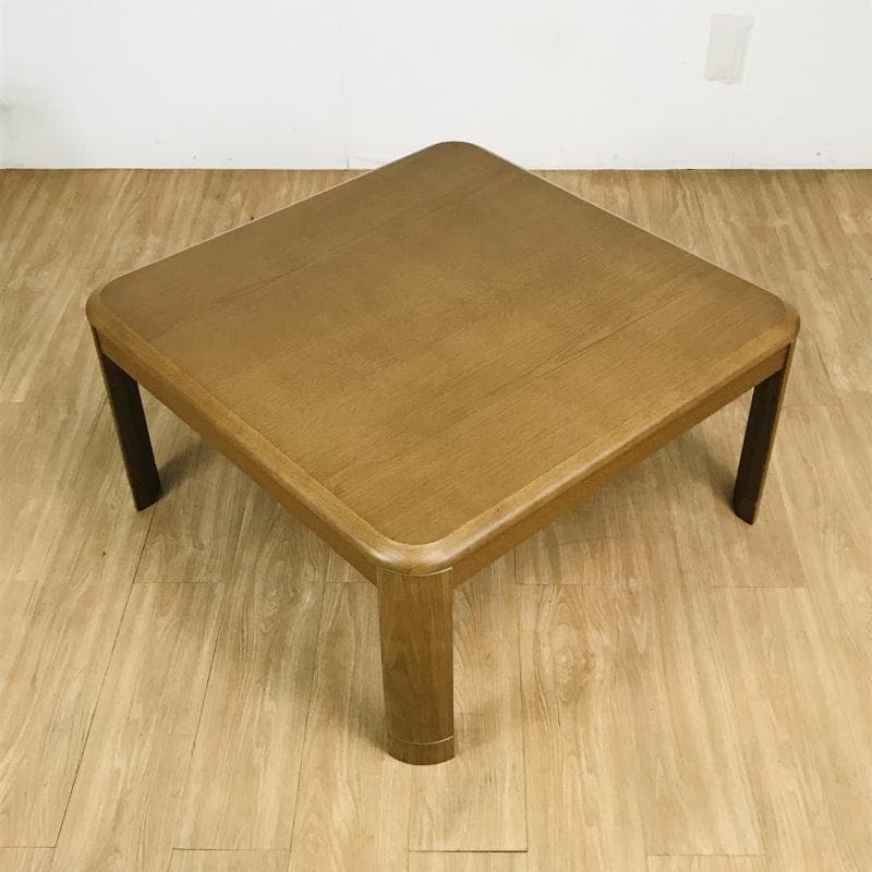 シンプル 温風ファンヒーター こたつテーブル80