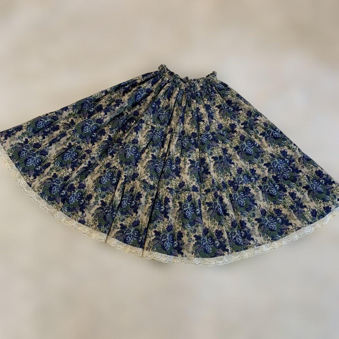morphose ゴブランブーケティアードスカート 美品