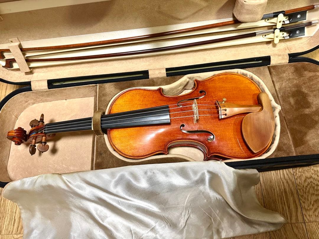 チェック柄 バイオリン ハードケース 4/4