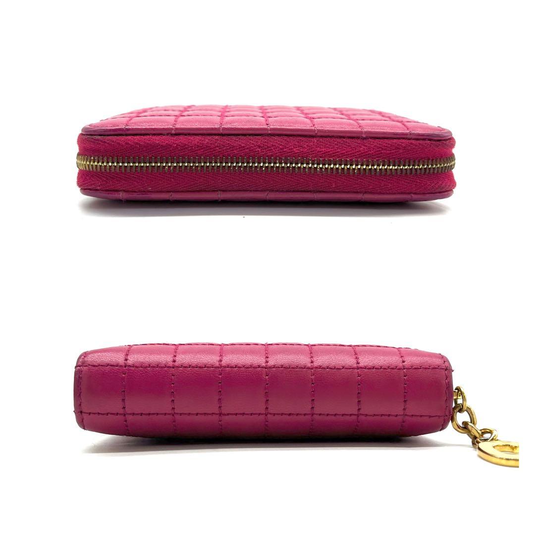 【美品】セリーヌ ケース Cチャーム キルティング ピンク 保存袋付き