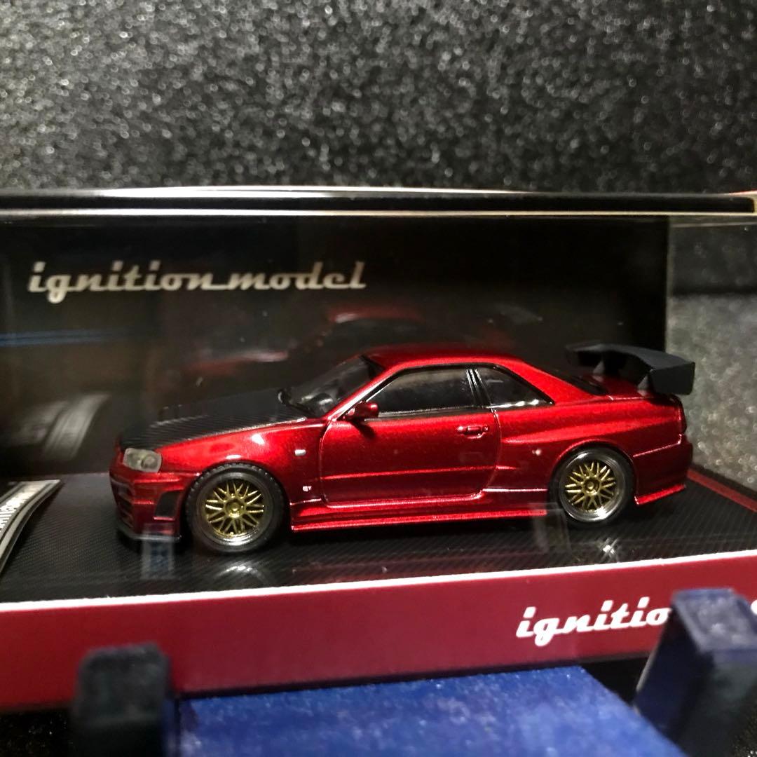 イグニッションモデル 1/64 スカイライン R34 GTR 限定レッド　未開封
