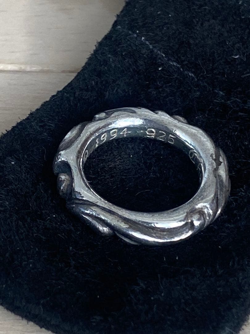 CHROME HEARTS クロムハーツ　スクロールバンドリング　US5.5