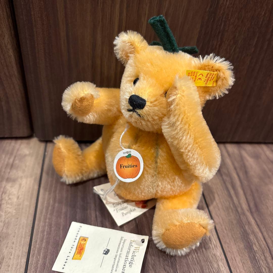 りす シュタイフテディベア パンプキン ストロベリー 青リンゴ☆美品☆