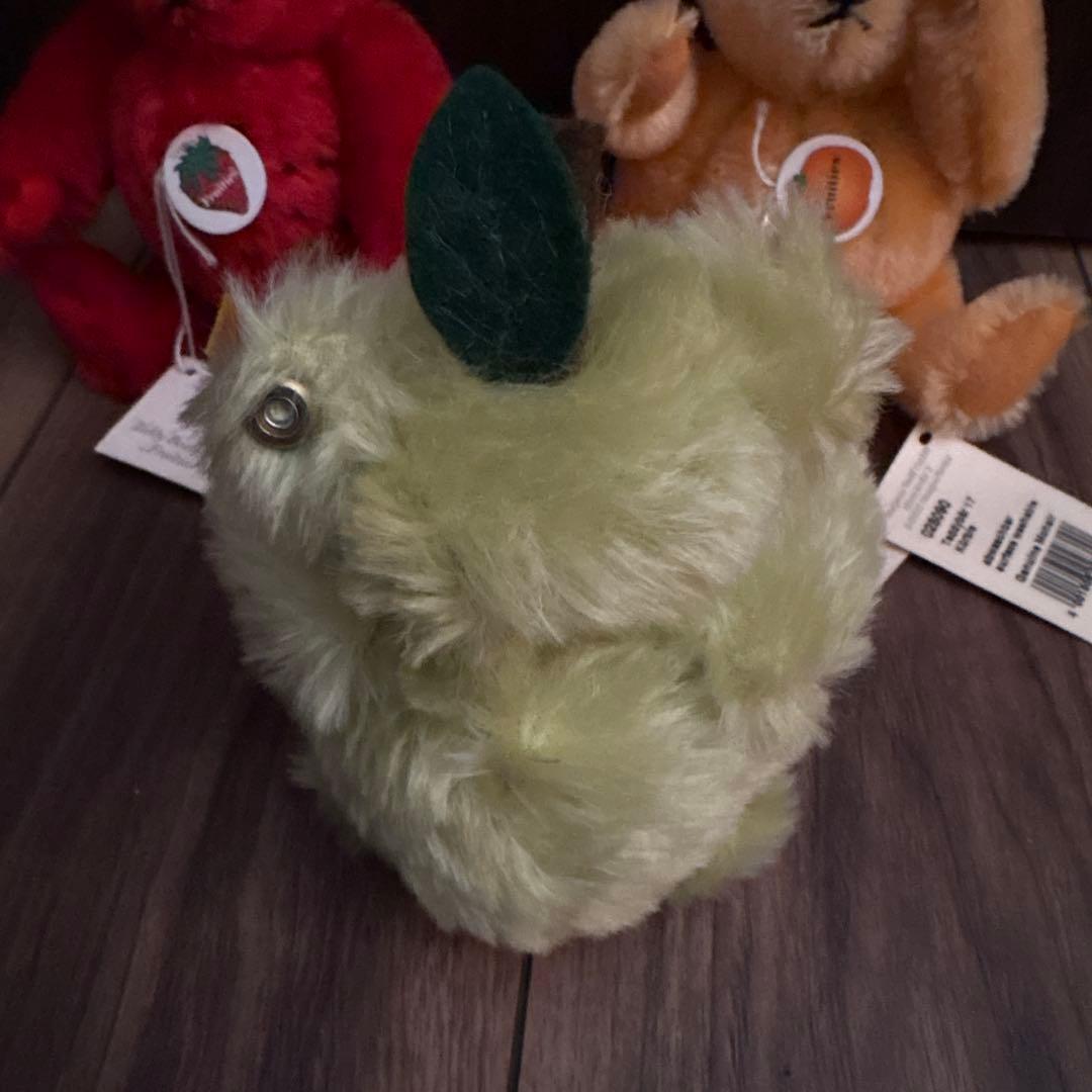 りす シュタイフテディベア パンプキン ストロベリー 青リンゴ☆美品☆