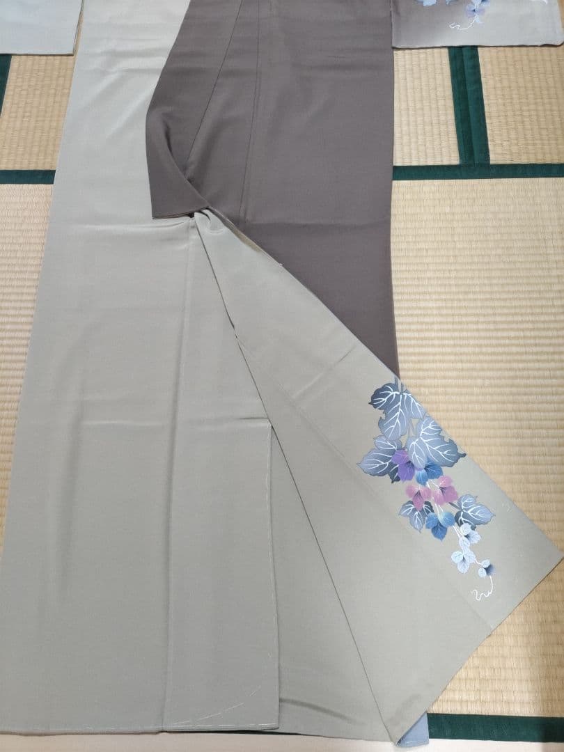 イルセ様専用 茶系 新品未使用品 銀花仙 正絹訪問着長襦袢セット