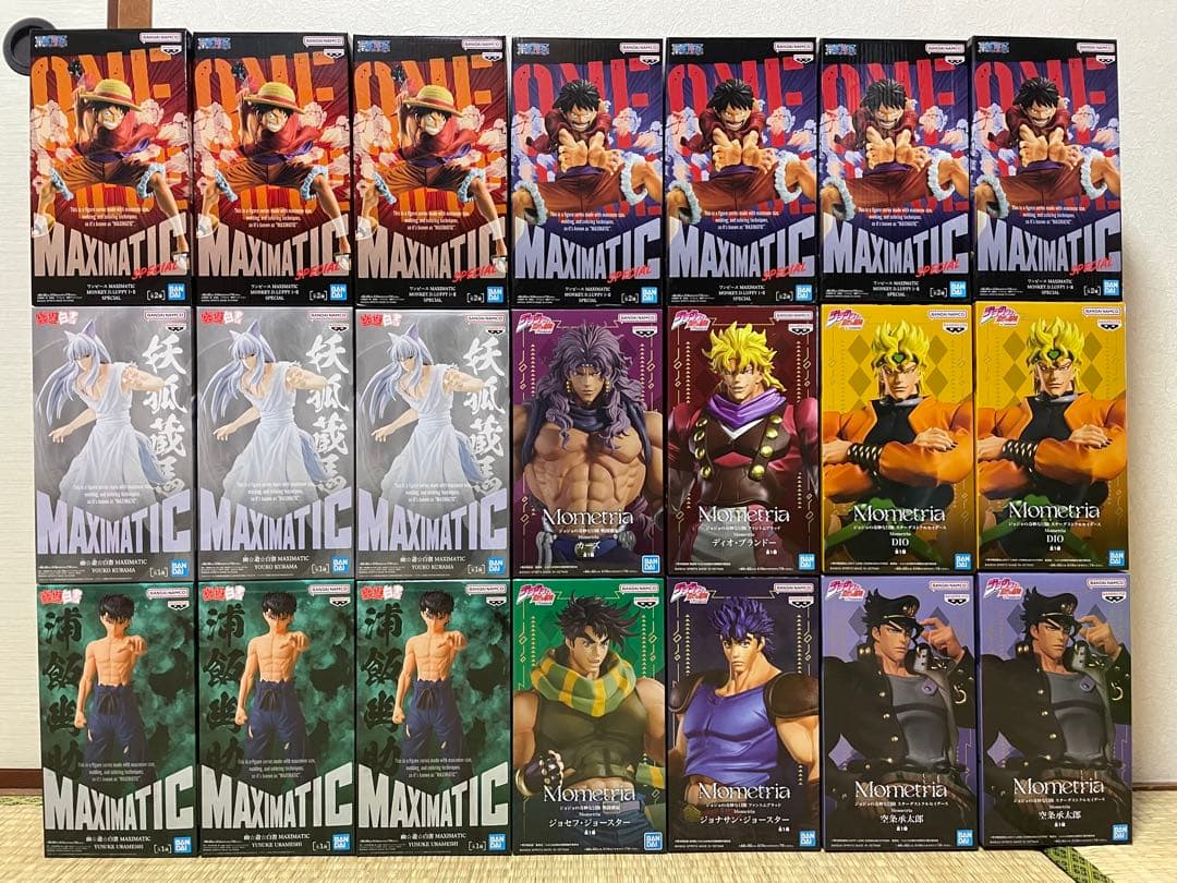 ジョジョの奇妙な冒険 Mometria フィギュア DIO 空条承太郎 21個 20個 ジョジョの奇妙な冒険 Mometria 空条承太郎 DIO ① 未開封