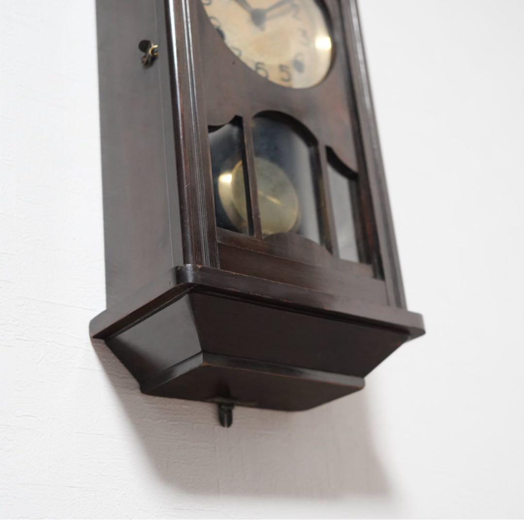 三工舎　ボンボン時計　振り子時計　柱時計　動作品　昭和レトロ