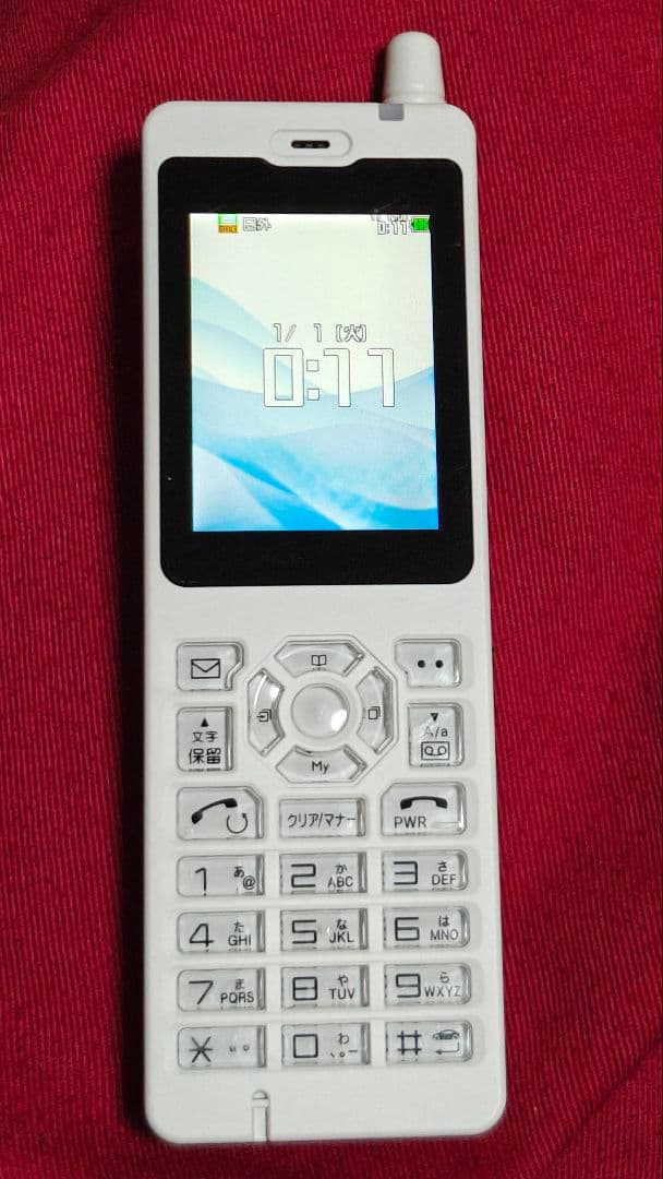 ☆中古品☆FUJITSU WX01J B(F) ホワイト PHS本体 - メルカリ