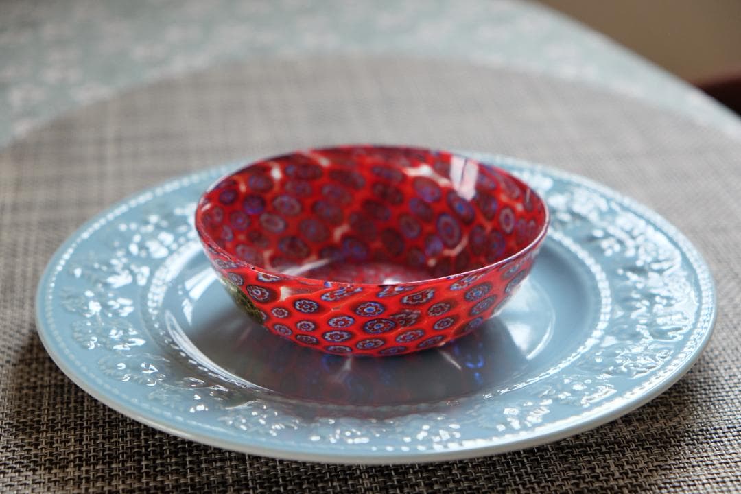 ベネチアンガラス プレート ミルフィオリ 検/アラビア 江波冨士子 花瓶 ムラノ ベネチアンガラス プレート ミルフィオリ 検/アラビア 江波冨士子 花瓶