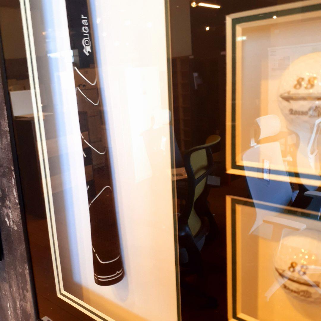 輸入雑貨　ゴルフ　パット&ボール入り　オブジェ　アートパネル