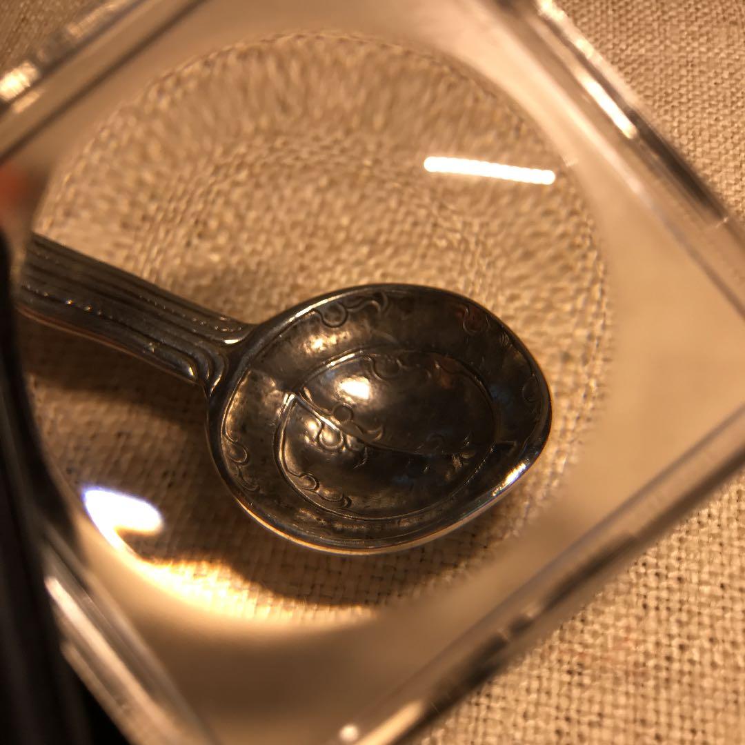 チベッタン古美術銀工芸品 携帯薬調合匙