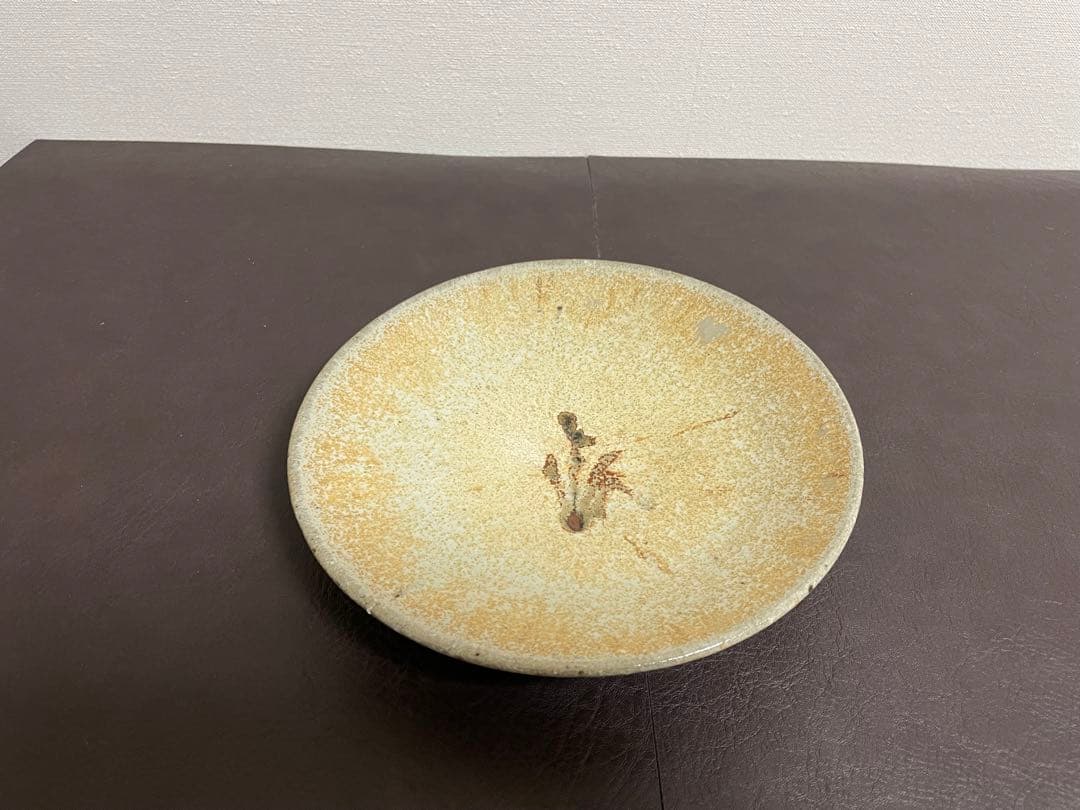 西岡小十 絵斑唐津皿 唐津焼 中皿