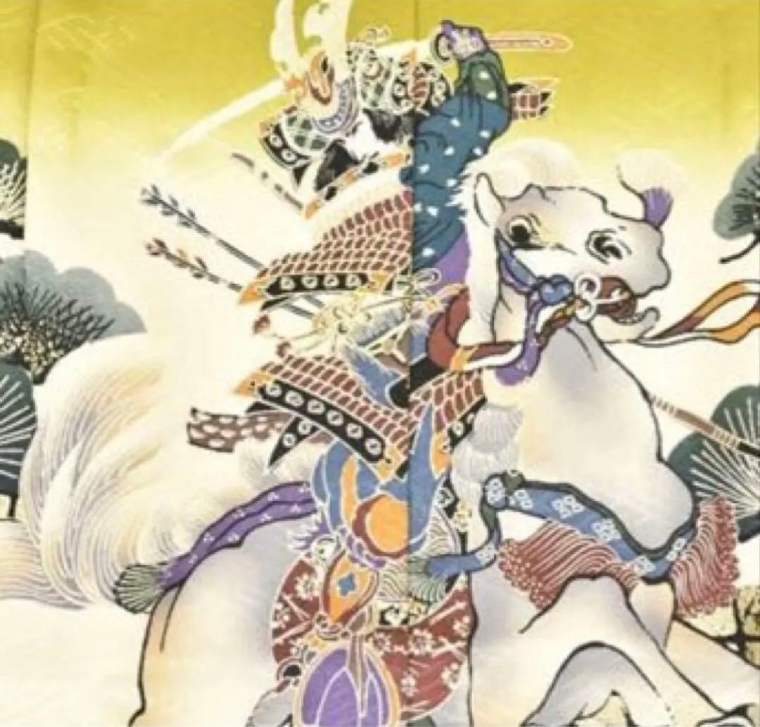 七五三五歳‼️男の子 袴 完全️フルセット‼️お家から無 黄緑抹茶系 冠馬将軍 美品‼️