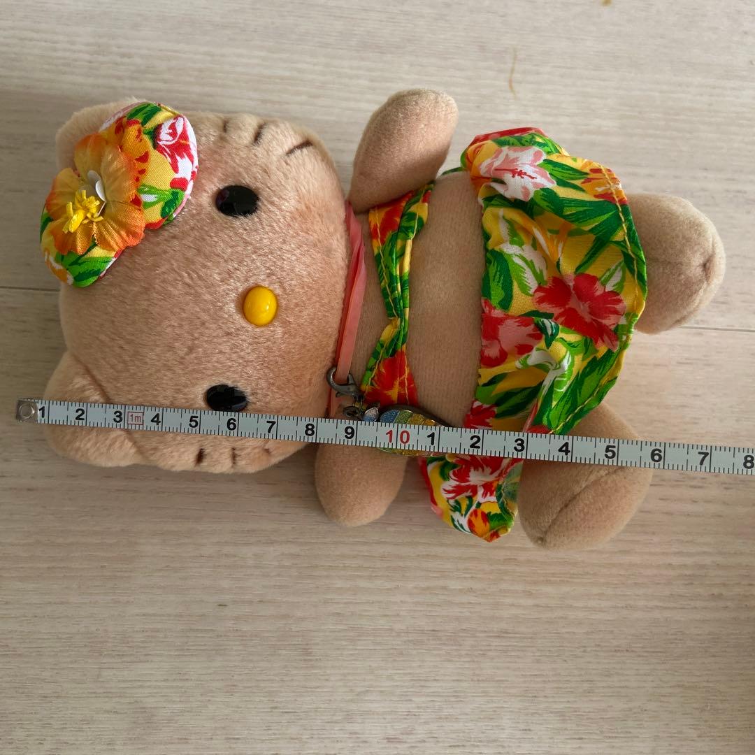 サンリオ　日焼けキティ ハイビスカス　ぬいぐるみ　レトロ　レア　非売品　平成