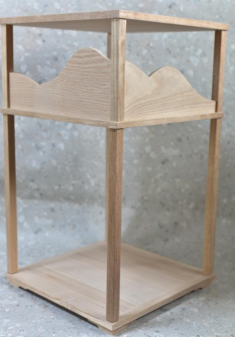 FE40536様専用、遠山棚淡々斎好【極上品】組立式 飾り棚 お茶道具/共箱