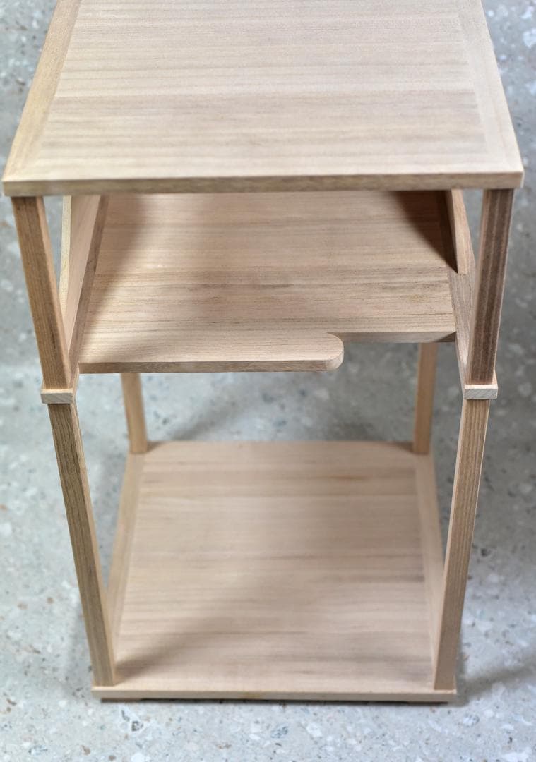 FE40536様専用、遠山棚淡々斎好【極上品】組立式 飾り棚 お茶道具/共箱