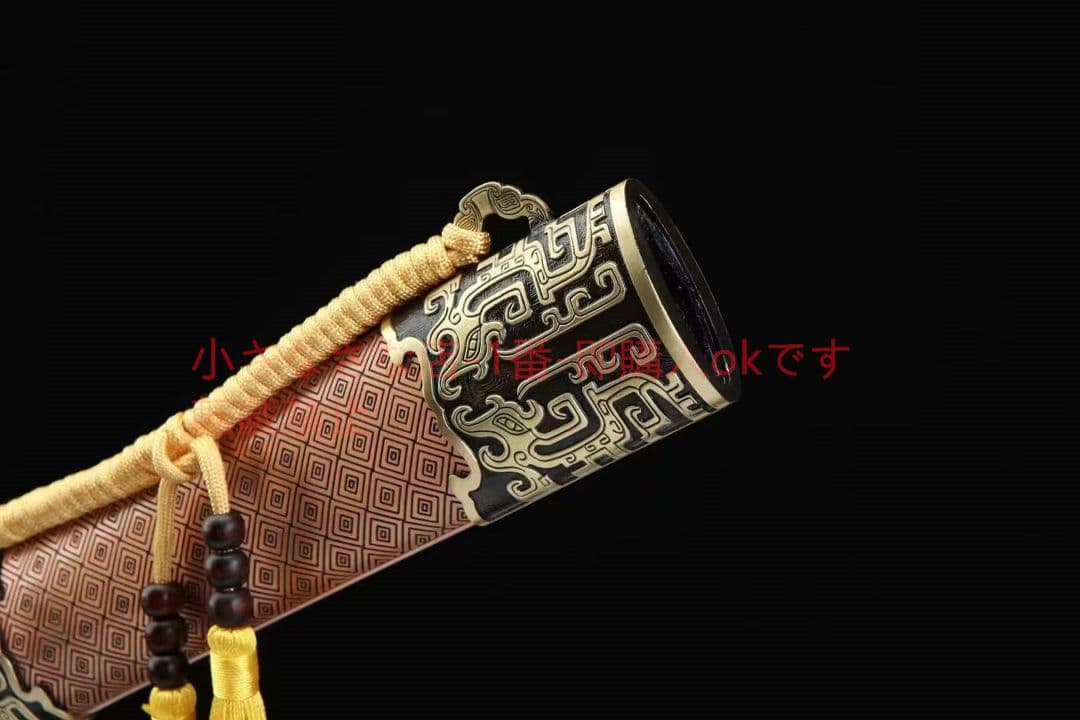 古兵器   武具　刀装具　日本刀　模造刀 紫銅鞘-南越神剣