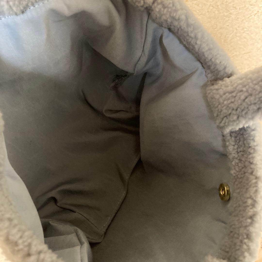 限定品ノベルティフリースハンドバッグ グレー