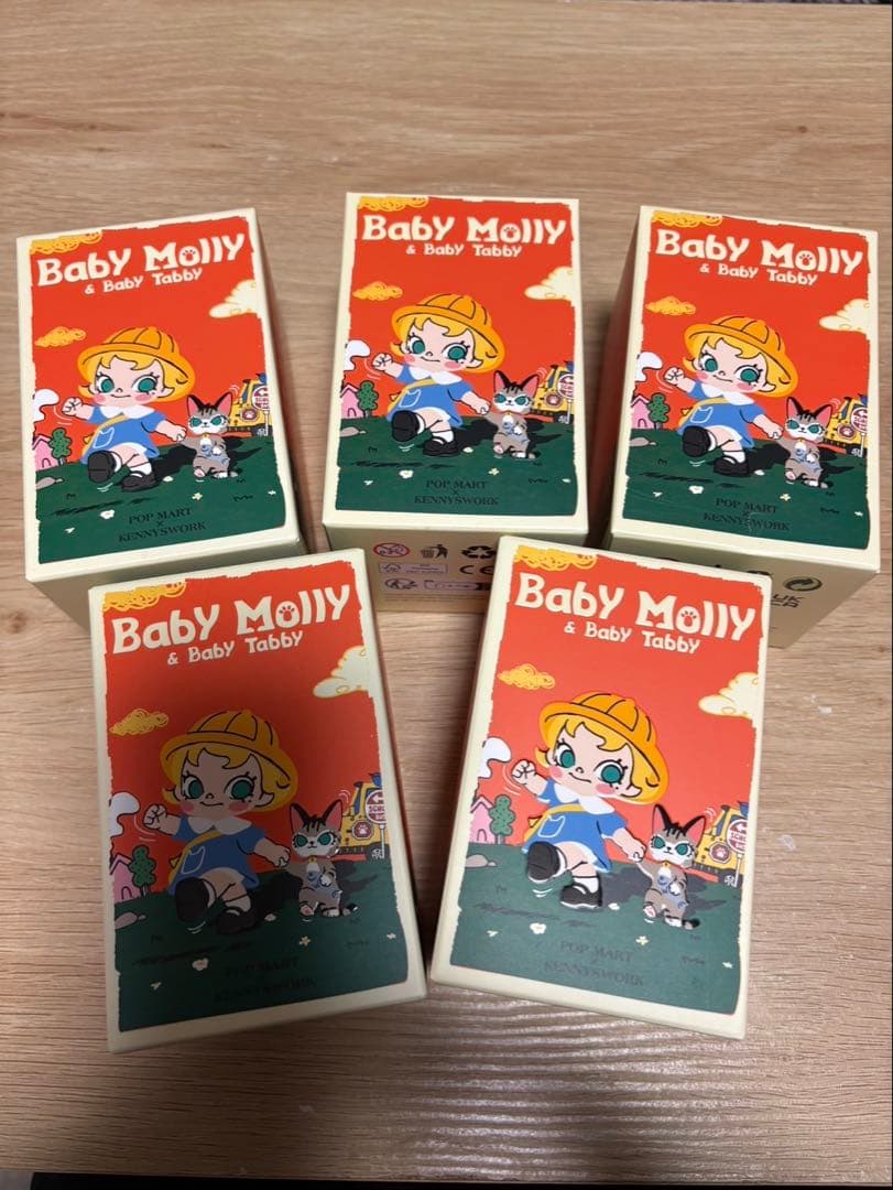 POP MART Baby Molly & Baby Tabby 5個セット POP MART（ポップマート） 【Point5倍】POP MART Baby Molly & Baby
