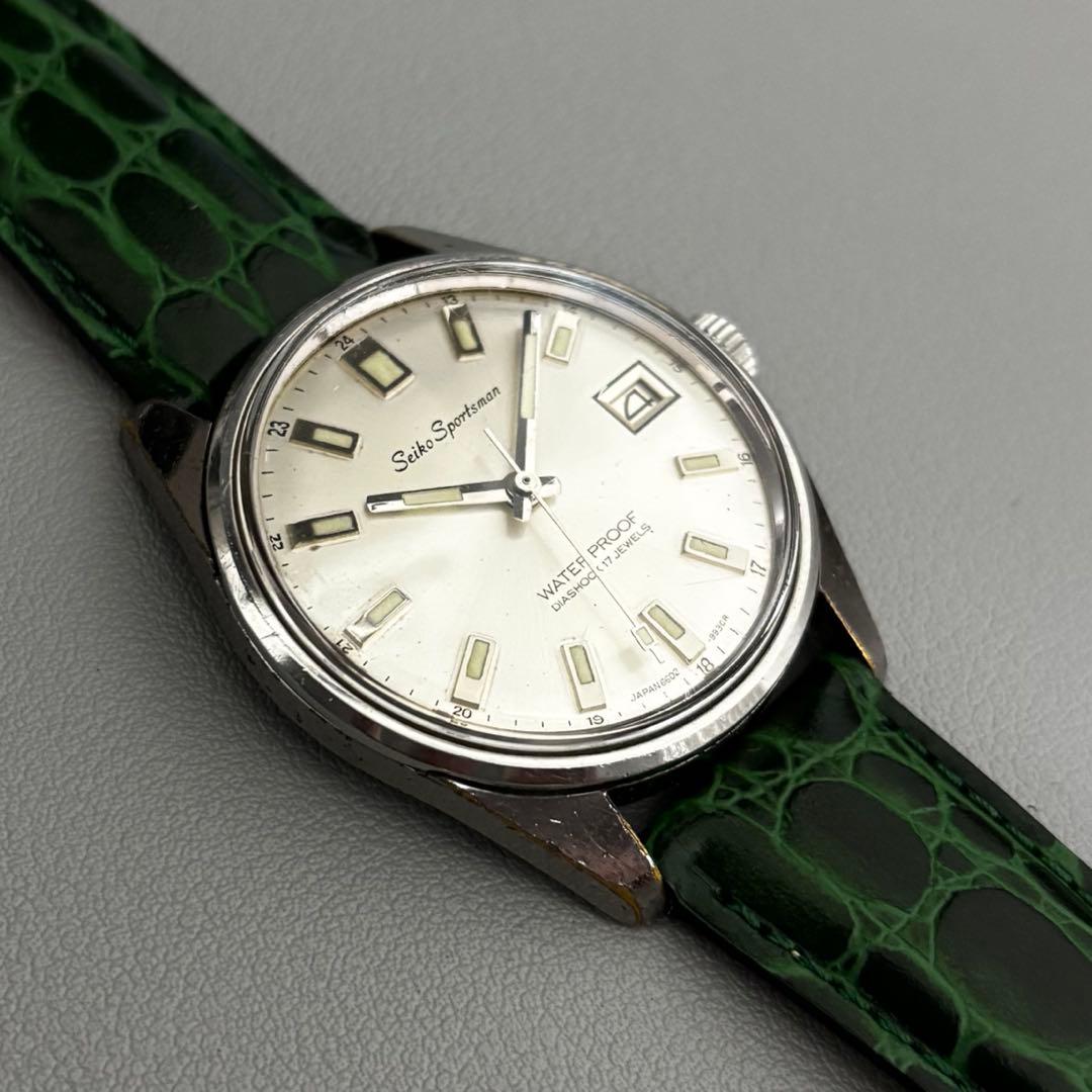 SEIKO Sportsman 17石 手巻き ヴィンテージ 純正尾錠