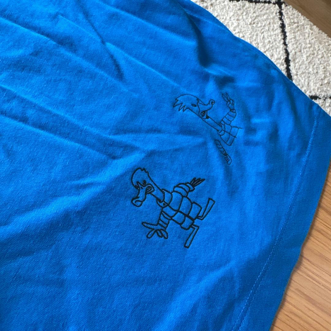 MONCLER SS Tシャツ 青色 キャラクター