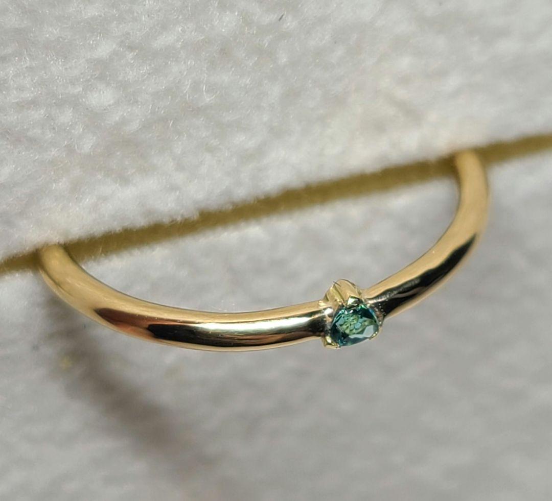 みるくる様専用☆ブラジルバターリャパライバトルマリンリング18金☆