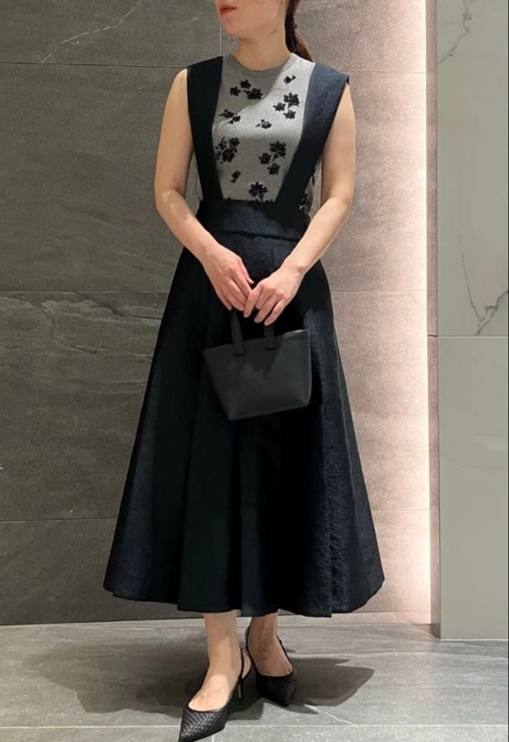 COLUMNコラム スパングル タンクトップ グレー フリーサイズ