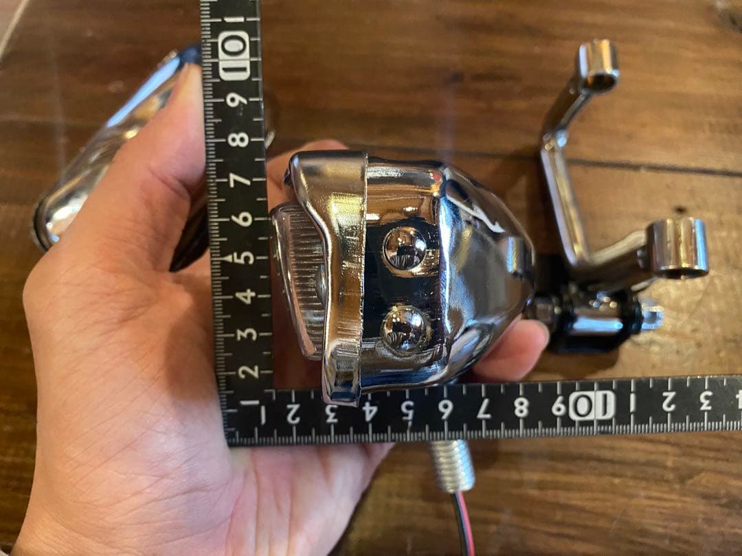 新品未使用】 ダブル ヘッドライト 専用ステー付き チョッパー