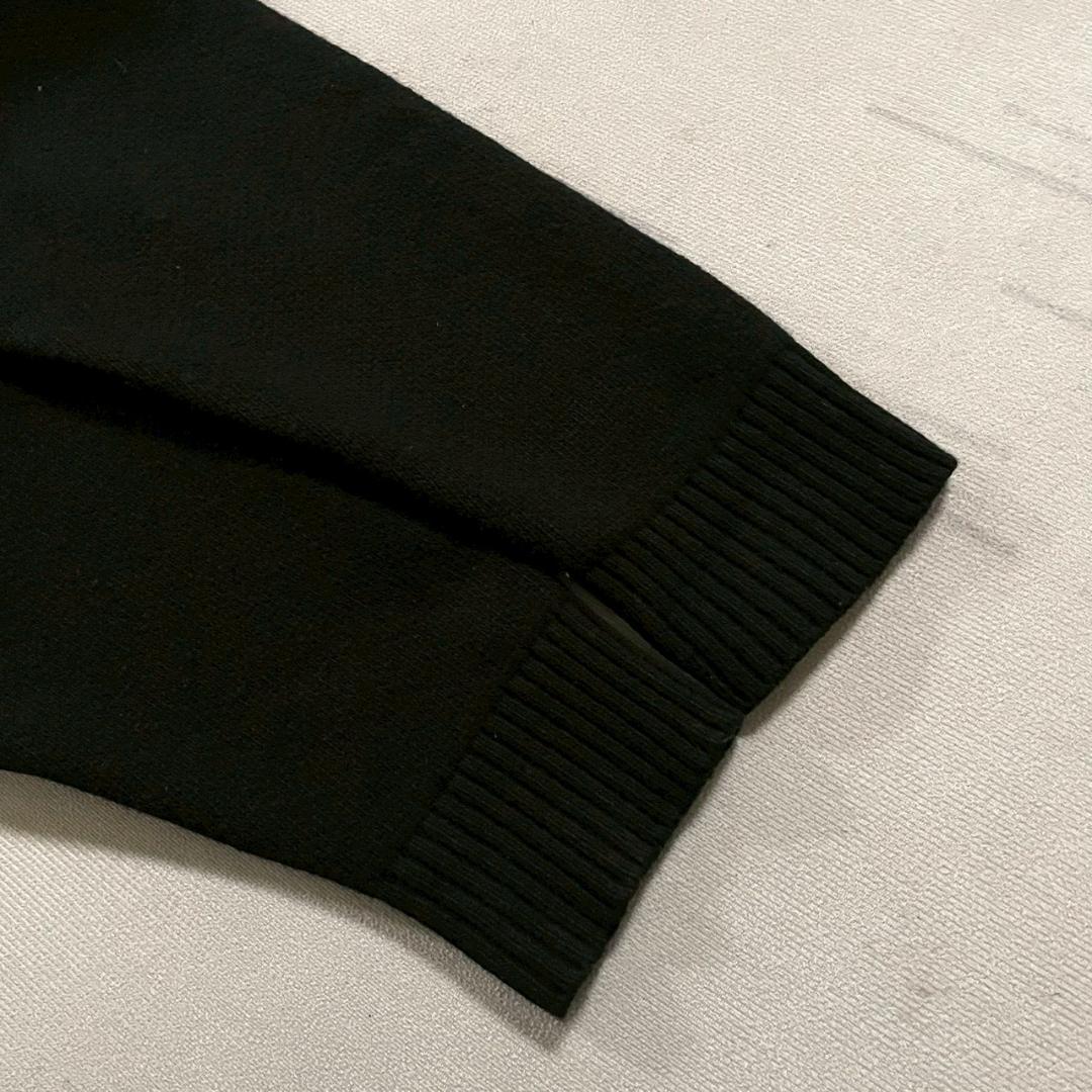 超美品 DIESEL 近年 厚手 ニット パーカー イタリア製