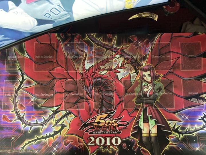 遊戯王 十六夜アキ ブラックローズドラゴン 公式プレイマット 2011年