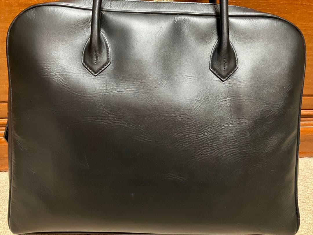 Cisei ブラックレザー ビジネスバッグ