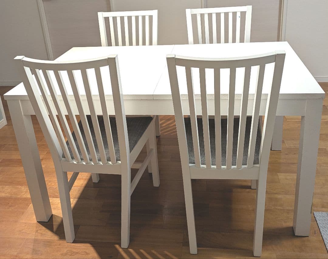 【再値下げ】IKEA 伸張型 ダイニングテーブル チェア セット