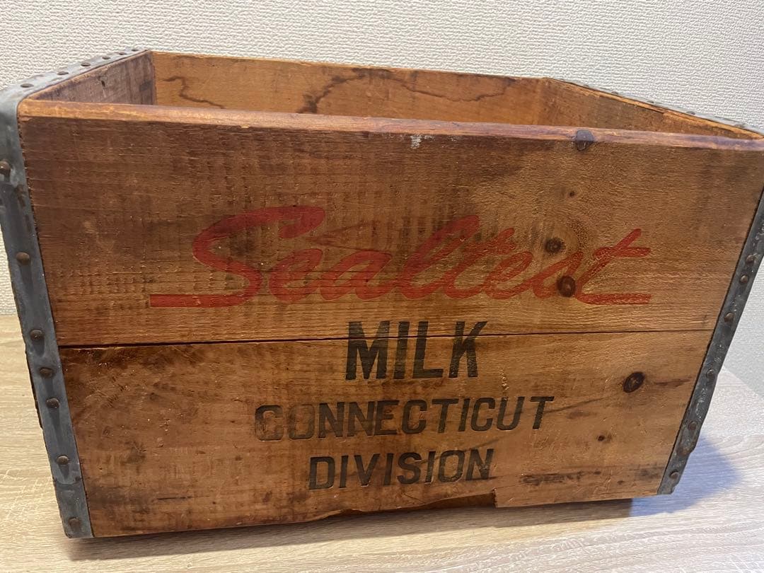 Sealtest ビンテージ 木箱 什器 看板 インダストリアル - メルカリ