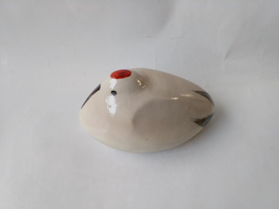 平安 高野昭阿弥 鶴香合 茶道具 懐石道具 香合 共箱 新品 未使用 保管品