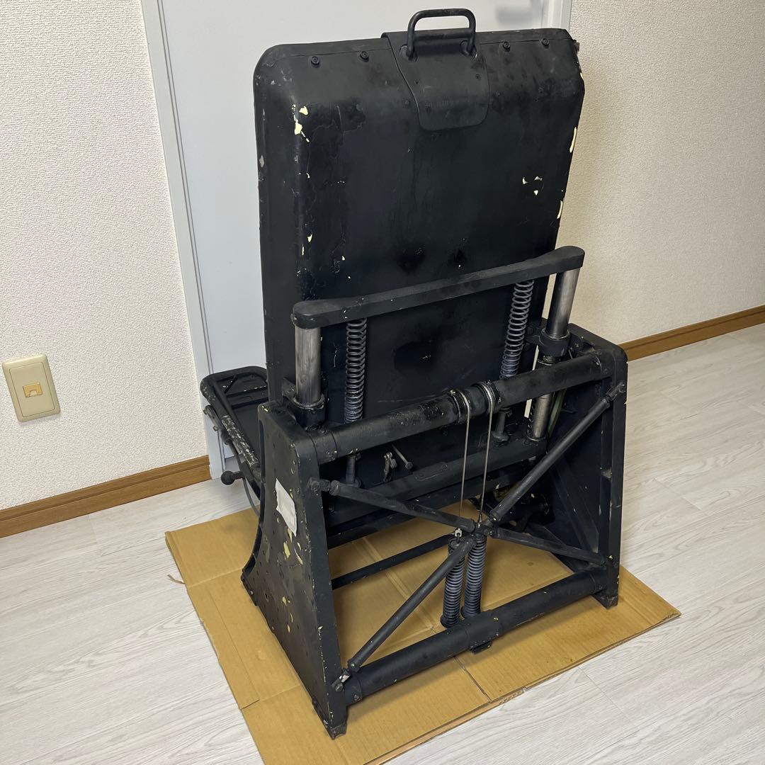 詳細不明 日本軍 航空機 戦闘機 シート 操縦席 座席 パイロット 実物